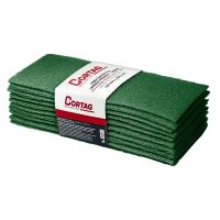 Fibra Sintética Verde para Limpeza Pesada 102mm X 260mm 10 Unidades Cortag