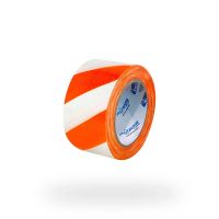 Fita Zebrada Laranja/branca 200mts Plastcor