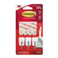 Gancho com Adesivo 3un Command 3M