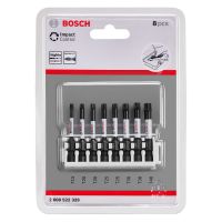 Jogo de Bits Impact Control 50mm Torx 8 Peças Bosch 