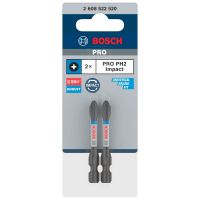 Jogo de Bits Bosch PRO Phillips Impact PH2 55mm 2 Unidades Bosch