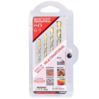 Jogo de Brocas 4 Peças 4mm a 8mm Multimateriais Rocast