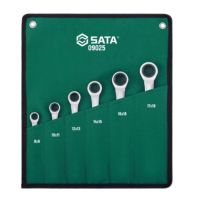 Jogo de Chave Estrela com Catraca 8mm a 19mm 6 Peças Sata