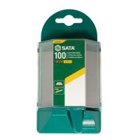 Jogo de Lâminas para Estilete Trapezoidal 100 Peças ST93435A Sata