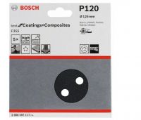 Jogo de Lixa 120mm Grão 120 com 5 Unidades Bosch