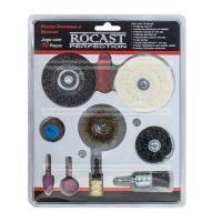 Jogo de Pontas Montadas e Escovas 10 Peças Rocast 
