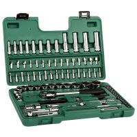 Jogo De Soquete Sextavado Com 88 Peças 1/4 1/2" Sata