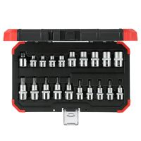 Jogo de Soquete Torx Encaixe de 3/8 e 1/2 Pol. 20 Peças Gedore Red