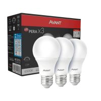 Kit 3 Lâmpadas Pera LED 15W Bivolt Luz Branca Avant