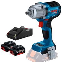 Kit Chave de Impacto GDS 18V-450 PC + 2 Baterias GBA 18V 4Ah + Carregador GAL 18V-40 Bosch