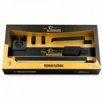 Kit de Acessórios para Banheiro Platinum Black 5 Peças Metais Premium