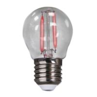 Lâmpada LED Bolinha Filamento 2W Vermelha E-27 Bivolt Avant