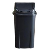 Lixeira Basculante 60L Preto Lar Plásticos 