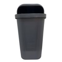 Lixeira Plástica 50 Litros Cinza sem Suporte Lar Plástico