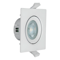 Luminária Spot Led Quadrado Branca 4W 4000K G-Light