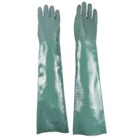 Luva de PVC Forrada Palma Áspera 70cm Plastcor