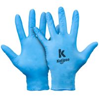 Luva de Segurança Nitrisensi Soft Azul Caixa 100 Unidades 07/P Kalipso