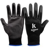 Luva De Segurança Pu Preta Tamanho M Kalipso