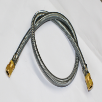 1 Metro de Mangueira para Gás Galvanizada Macho x Fêmea 1/2" Usicom