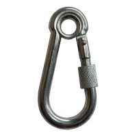 Mosquetão com Trava Roscada e Olhal 6 X 60mm Carbografite