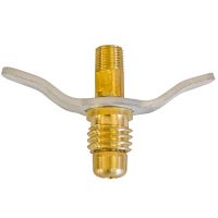 Niple Borboleta de Latão P-13 5/8 Pol. UNC x 1/8 Pol. NPT Maqenge