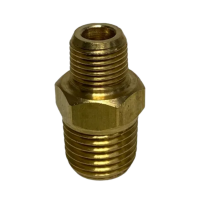 Niple de Redução Rosca Macho Aço 1/4 x 1/8 Pol. Lubefer 