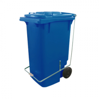 Lixeira 240 Litros Azul com Pedal Lar Plásticos