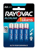 Pilha Alcalina  AA 4und Rayovac