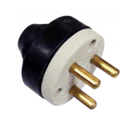 Pino Elétrico Polarizado de Porcelana 30Ax3 Polos Foxlux 