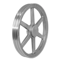 Polia Alumínio 2 Canais A 300mm Mademil