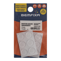 Protetor Adesivo E.V.A Redondo Em Feltro 15mm Bemfixa