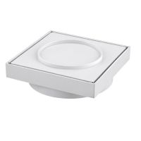 Ralo Oculto 15x15cm Branco Metais Premium