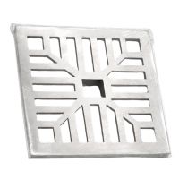 Ralo Sem Caixilho Escovado 25x25cm AC-Vent