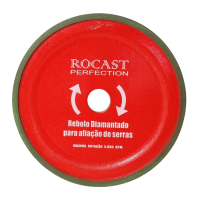 Rebolo Diamantado para Afiação de Serras 150 x 5 x 1,5 Rocast