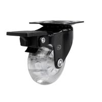 Rodízio Black Gel 210 Placa Giratória com Freio 40Kg Colson