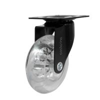 Rodízio Black Gel 310 Placa Giratória Capacidade 50Kg Colson