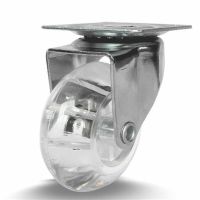 Rodízio Giratório 210 Transparente 40kg Colson