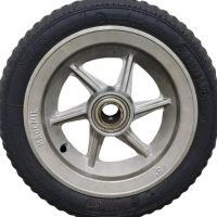 Roda de Alumínio Aro 8” Com Pneu 3.25X8 Semi Maciço Mademil