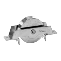 Roldana de Ferro Limpa Trilho em V 2.1/2 Pol. De Toni