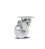 Rodizio 210 Placa Giratória Com Roda em Silicone 45kg