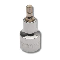 Soquete Bit Multidentado 1/2" x 50mm x M10 Sata