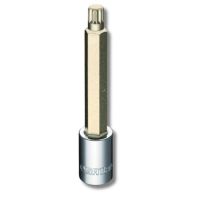 Soquete Bit Multidentado Longo 1/2" x 100mm x m14 Sata