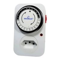 Temporizador Analógico 240V 10A  Bivolt Decorlux