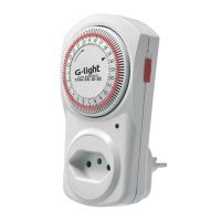Timer Analógico Branco Autovolt 10A G-Light