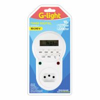 Timer Digital Branco Autovolt 10A G-Light