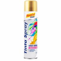 Tinta Spray Ouro Metálico 400ml Mundial Prime 3197OU