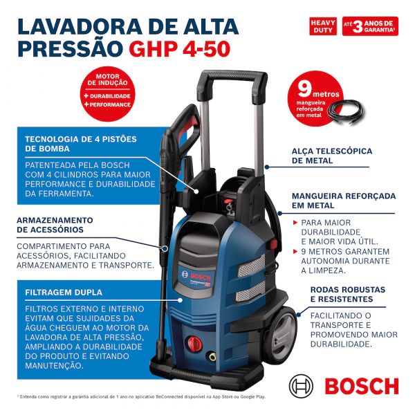 Lavadora Bosch GHP 4-50 Com Carrinho 0600.910.FE0-000