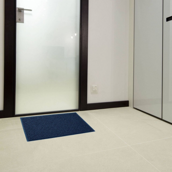 1 Metro de Tapete Vinil Silver Base Fundida 1M X 1,2M Azul Marinho Kapazi