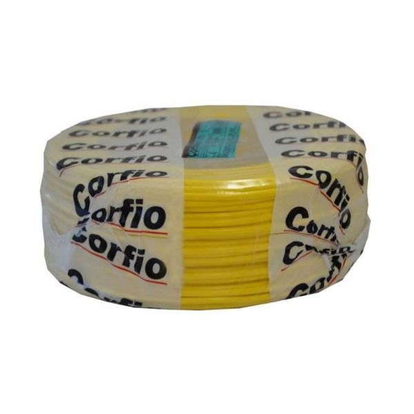 100 Metros Cabo Flexível Amarelo 4,00mm Corfio