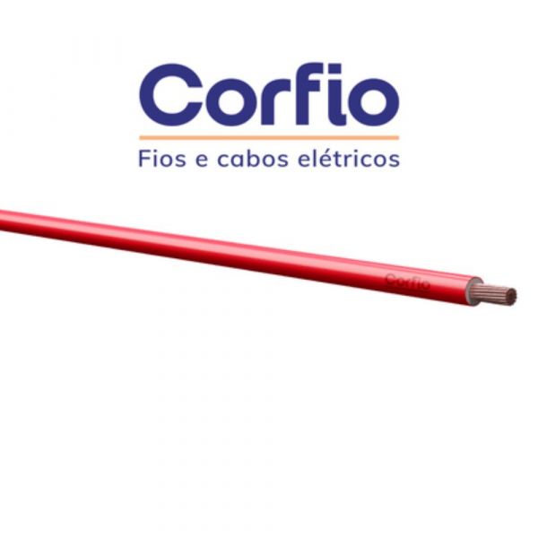 100 Metros Cabo Flexível Vermelho 2,50mm Corfio